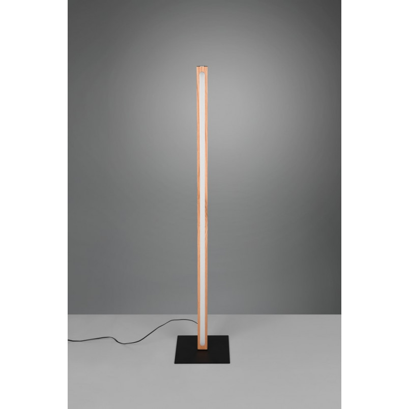 Lampa podłogowa drewniana Bellari LED Trio - Ściemnianie