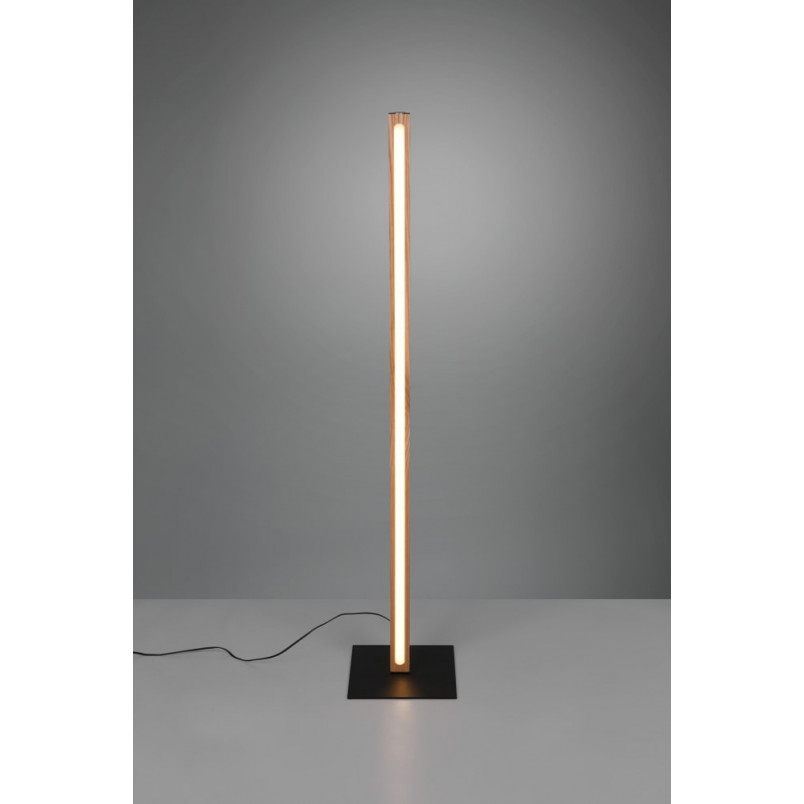 Lampa podłogowa drewniana Bellari LED Trio - Ściemnianie