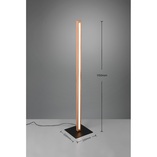 Lampa podłogowa drewniana Bellari LED Trio - Ściemnianie