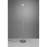 Lampa podłogowa LED Trio Monza - Srebrna, ze ściemniaczem