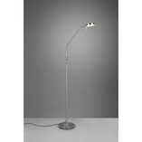 Lampa podłogowa LED Trio Monza - Srebrna, ze ściemniaczem