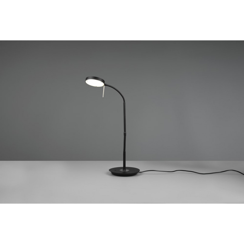 Lampa biurkowa Trio Monza czarna | Ściemniacz, LED