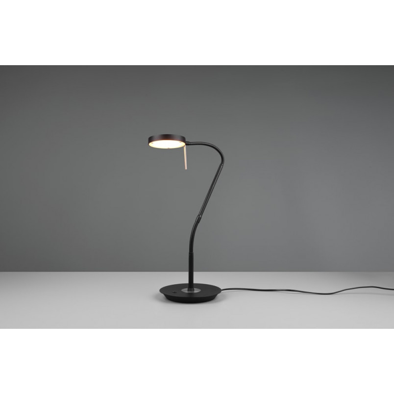 Lampa biurkowa Trio Monza czarna | Ściemniacz, LED