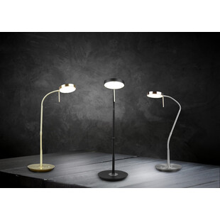 Lampa biurkowa Trio Monza - ściemniacz, nikiel | Kup teraz