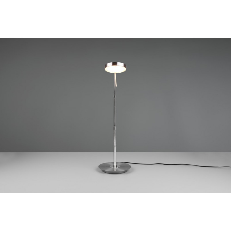 Lampa biurkowa Trio Monza - ściemniacz, nikiel | Kup teraz