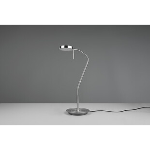 Lampa biurkowa Trio Monza - ściemniacz, nikiel | Kup teraz