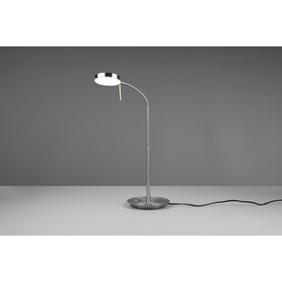Lampa biurkowa Trio Monza - ściemniacz, nikiel | Kup teraz