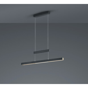 Lampa wisząca LED Trajan czarna 150cm - Trio | Nowoczesne oświetlenie