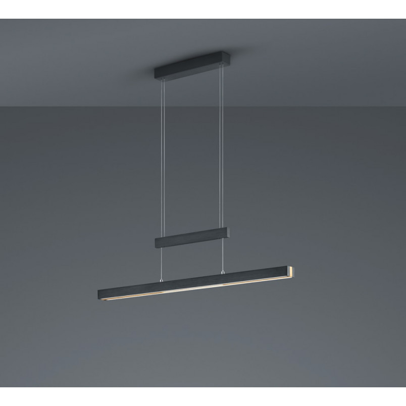 Lampa wisząca LED Trajan czarna 150cm - Trio | Nowoczesne oświetlenie