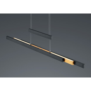 Lampa wisząca LED Trajan czarna 150cm - Trio | Nowoczesne oświetlenie