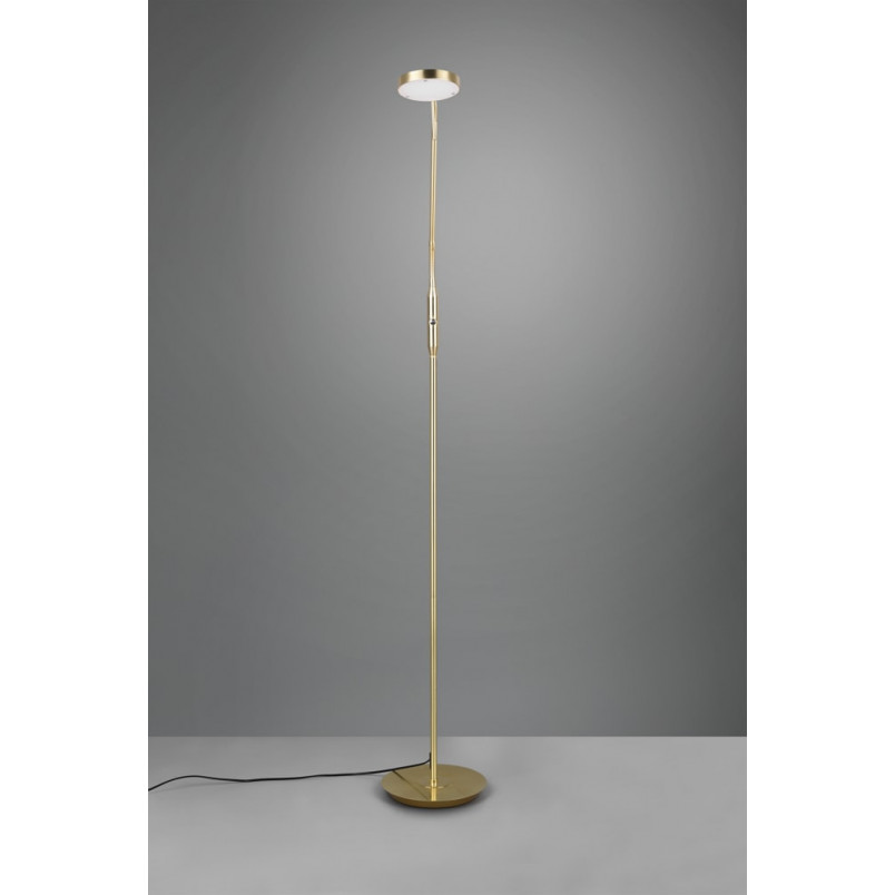 Lampa podłogowa LED Monza - złota, ze ściemniaczem | Trio