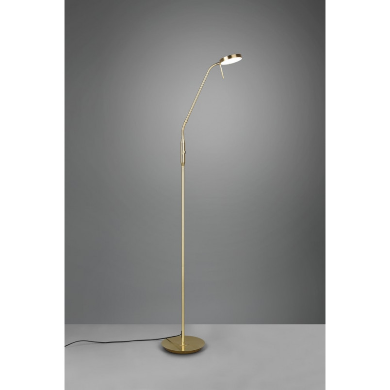Lampa podłogowa LED Monza - złota, ze ściemniaczem | Trio