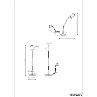Lampa biurkowa Monza złota Trio - Ściemniacz | Trio