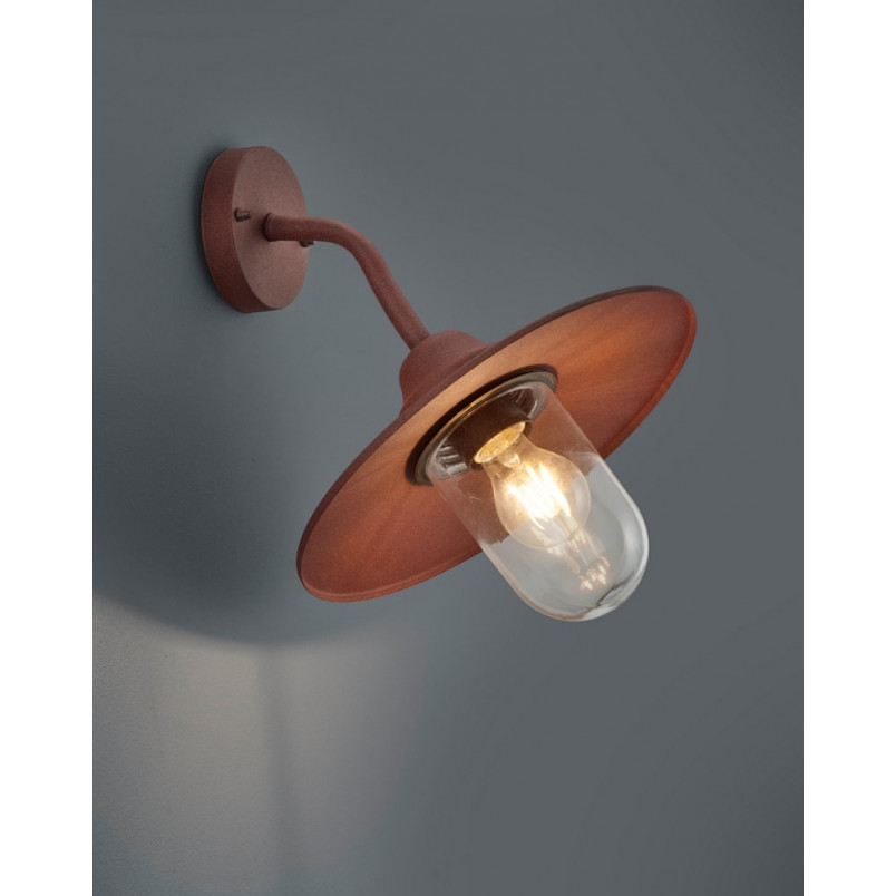 Kinkiet Ogrodowy Trio Brenta Miedziany | Lampa IP44
