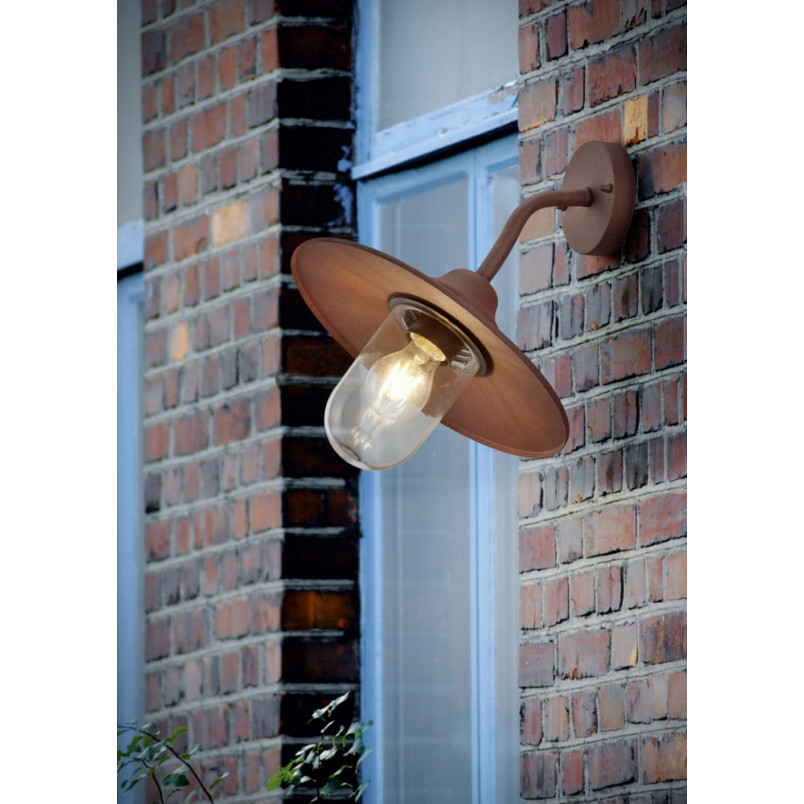 Kinkiet Ogrodowy Trio Brenta Miedziany | Lampa IP44