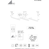 Lampa sufitowa drewniana Bellari LED 180cm - Trio