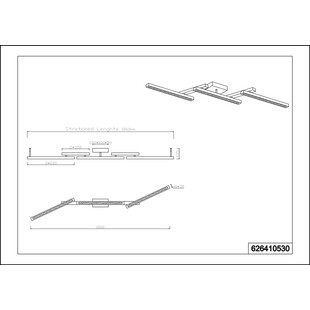 Lampa sufitowa drewniana Bellari LED 180cm - Trio
