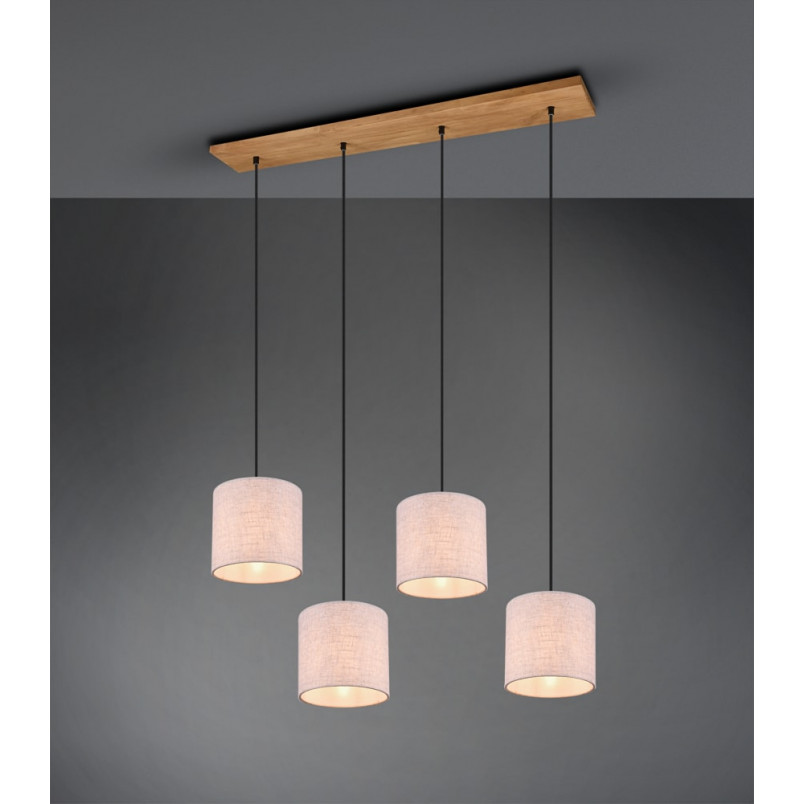 Lampa wisząca Elmau IV szara Trio | Skandynawski design