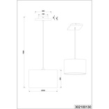 Lampa wisząca Elmau szara Trio - Skandynawski design