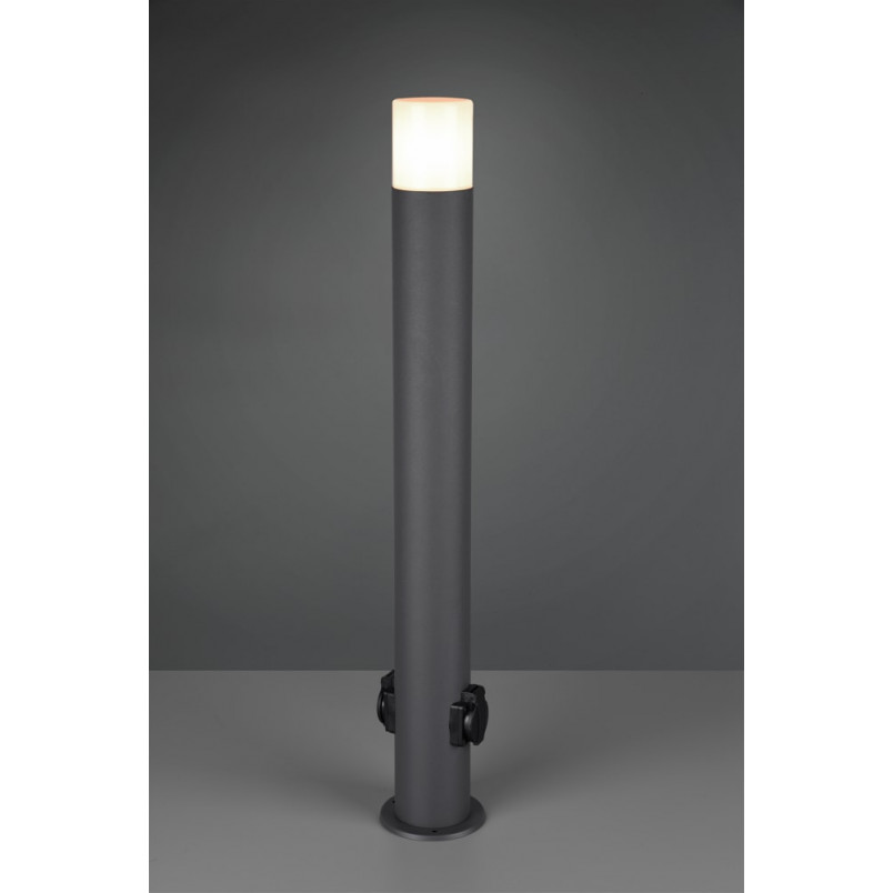 Słupek ogrodowy Hoosic Trio 80cm - Gniazdo, Antracyt