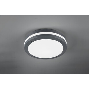 Piave LED - Plafon zewnętrzny okrągły antracyt | Trio