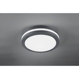 Piave LED - Plafon zewnętrzny okrągły antracyt | Trio