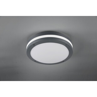 Piave LED - Plafon zewnętrzny okrągły antracyt | Trio