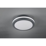 Piave LED - Plafon zewnętrzny okrągły antracyt | Trio