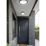Piave LED - Plafon zewnętrzny okrągły antracyt | Trio