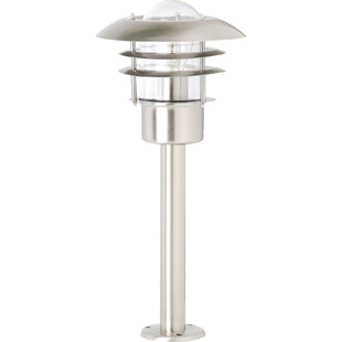 Lampa zewnętrzna Terrence - Srebrna, Stal Brilliant | Słupki ogrodowe