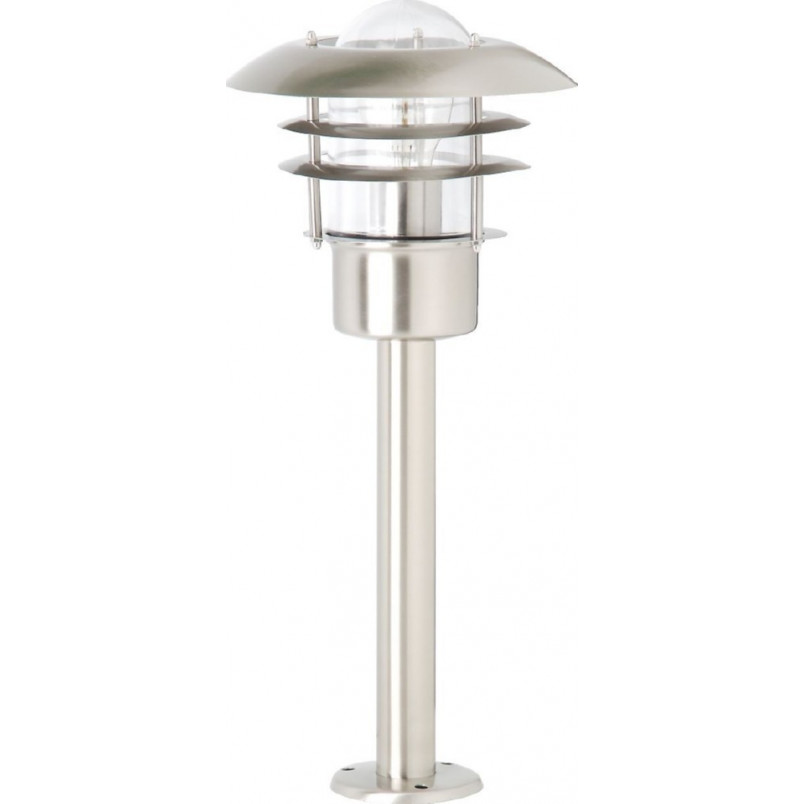Lampa zewnętrzna Terrence - Srebrna, Stal Brilliant | Słupki ogrodowe
