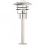 Lampa zewnętrzna Terrence - Srebrna, Stal Brilliant | Słupki ogrodowe