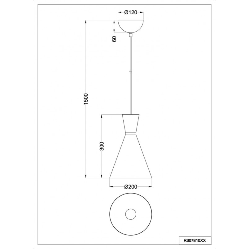 Lampa Loft Enzo Czarna - Trio | Nowoczesna i Stylowa
