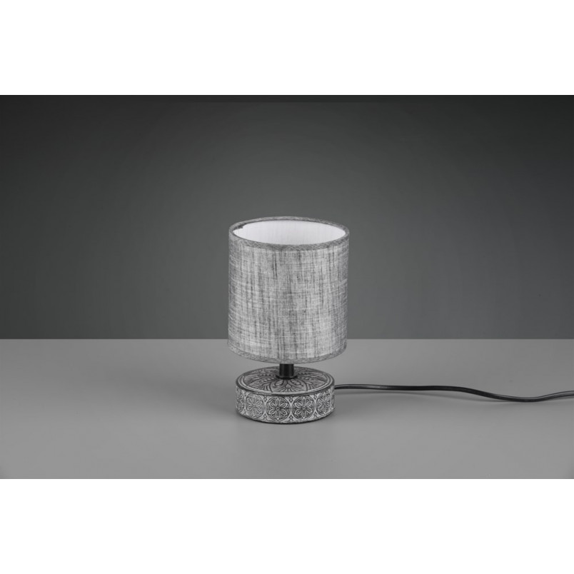 Lampa stołowa orientalna Marie szara Trio - Eleganckie oświetlenie