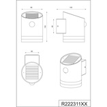 Kinkiet zewnętrzny Solarny Salta LED - Trio | Antracyt