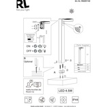 Słupek solarny ogrodowy Trio Posadas LED 60cm - Antracyt