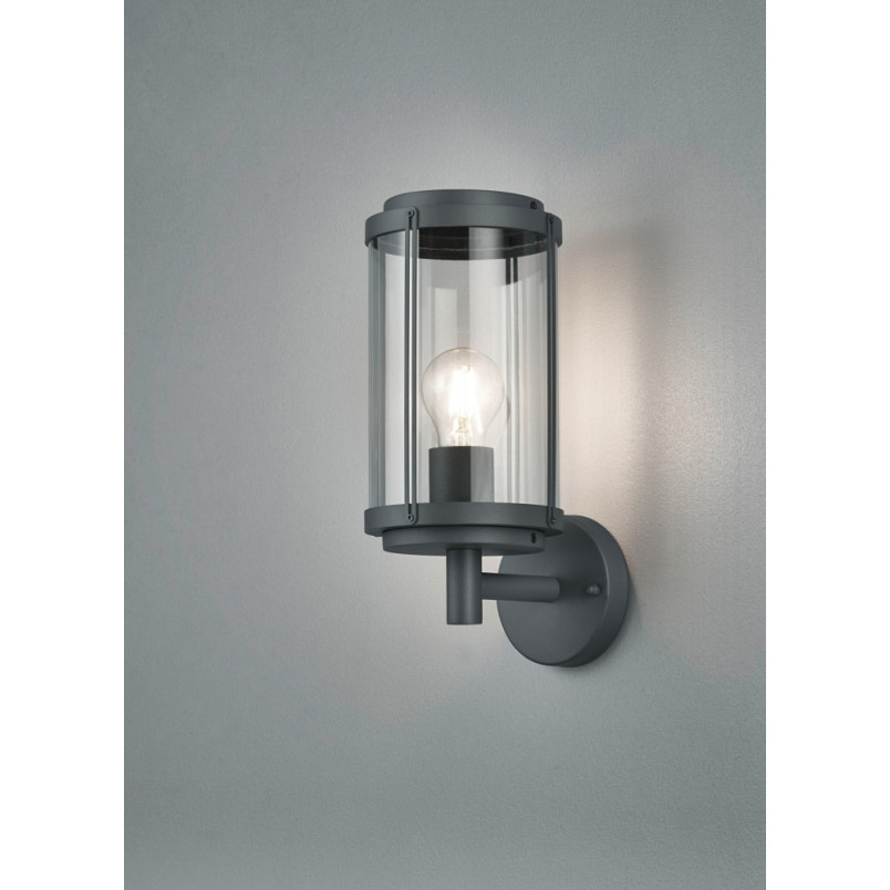 Kinkiet zewnętrzny Tanaro Trio | Lampa antracytowa IP44