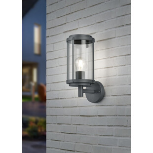 Kinkiet zewnętrzny Tanaro Trio | Lampa antracytowa IP44