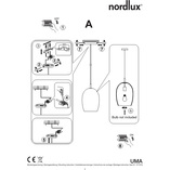 Lampa wisząca szklana Uma | Nordlux - Nowoczesny design