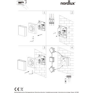 Kinkiet elewacyjny LED biały Nordlux TURN - Oświetlenie zewnętrzne