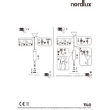Lampa wisząca Tilo 6cm czarna - Nordlux | Skandynawski Design