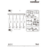 Lampa Wisząca Tilo V - Czarna, Metalowa | Nordlux
