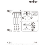 Lampa wisząca Tilo III czarna Nordlux - Skandynawski design