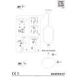 Lampa wisząca szklana glamour Shapes | Design For The People