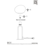 Lampa stołowa szklana Glamour Shapes - Design For The People