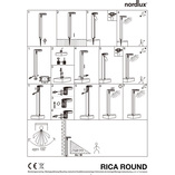 Słupek solarny Rica Round 60cm czarny - Nordlux | Oświetlenie ogrodowe