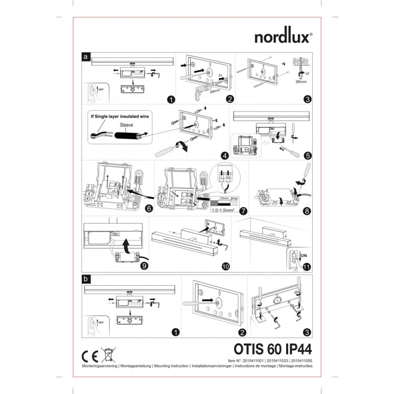 Kinkiet łazienkowy LED Nordlux Otis 60cm - Biały | Sklep