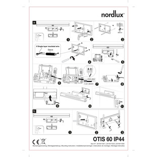 Kinkiet łazienkowy LED Nordlux Otis 60cm - Chrom | Sklep z oświetleniem