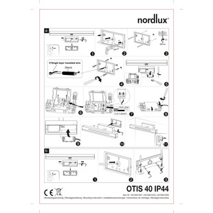 Kinkiet łazienkowy LED Nordlux Otis | 40cm, Biały