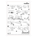 Kinkiet łazienkowy LED Nordlux Otis | 40cm, Biały
